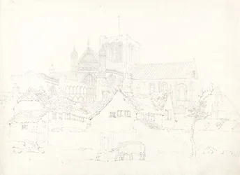 Winchester Kathedraal, vanuit het Noordoosten