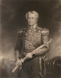 Generaal-majoor Sir Robert H Sale, GCB, ca. 1845 (mezzotint, ingekleurd)