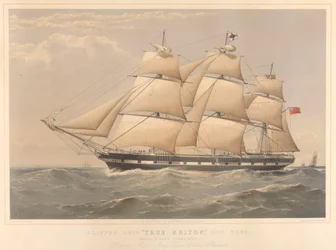 Clipper Ship True Briton 1100 Ton
