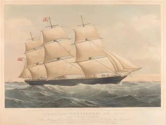 Klipperschip Cossipore 1226 Ton