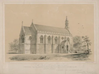 Voorgestelde kapel bij het Ziekenhuis voor Consumptie