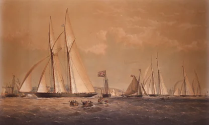 De Cambria wint de Anglo-Amerikaanse jachtrace, 1868