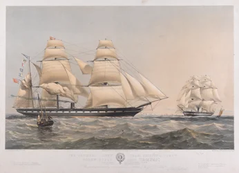 Het schroefstoomschip Croesus van de General Screw Steam Shipping Compy