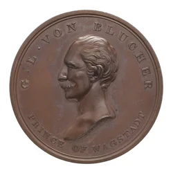 Medaille ter herdenking van Wellington en Blücher bij Waterloo