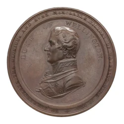 Medaille ter herdenking van Wellington en Blücher bij Waterloo, 1815