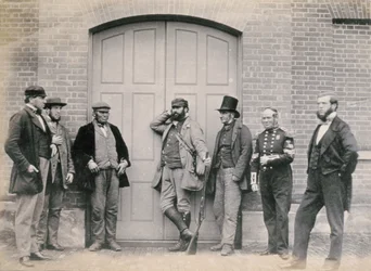 Personeel van Holkham Hall, Norfolk, ca. 1863