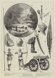Schetsen op de Royal Military Exhibition, Chelsea