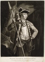 Generaal-majoor John Sullivan, een onderscheiden officier in het Continentale leger