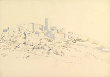 De Akropolis vanaf de Areopagus, Athene