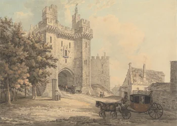 De poort van Lancaster Castle