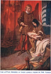 De kleine prinsen in hun eenzame kamer in de Tower