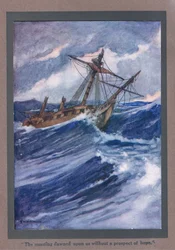 De ochtend brak aan zonder uitzicht op hoop (kleurenlitho)
