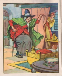 De oude heks (litho)
