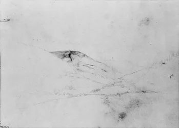 Bergzicht [Catskills] uit schetsboek, ca. 1860-ca. 1864