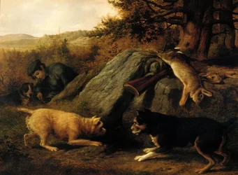 De konijnenjagers, 1850