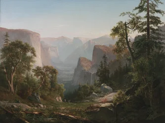 Uitzicht op de Yosemite-vallei, 1865