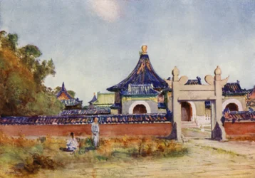 Peking, de Kleedtempel van de Keizer, de Tempel van de Hemel