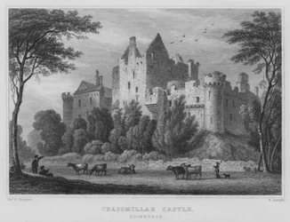 Craigmillar Castle, Edinburgh (gravure)