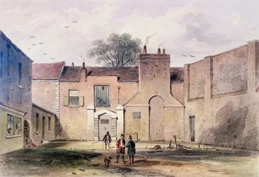 Ingang van de Tothill Fields gevangenis, 1850