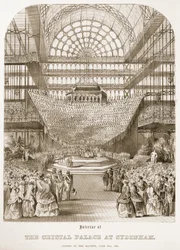 Opening van Crystal Palace in Sydenham door Koningin Victoria op 10 juni 1854