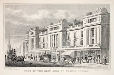 Deel van de Oostzijde van Regent Street, uit 