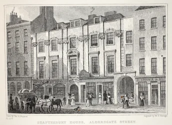 Shaftesbury House, Aldersgate Street, uit 