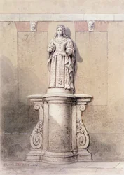 Standbeeld van Koningin Anne aan de Oostkant van Queen Square, 1851