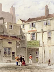 De beroemde kantine in de Toren - genaamd De Stenen Keuken - gesloopt in 1827