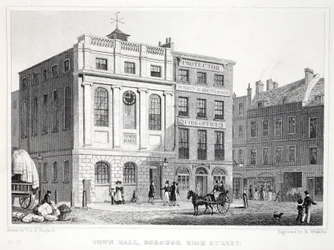 Stadhuis, Borough High Street, uit 