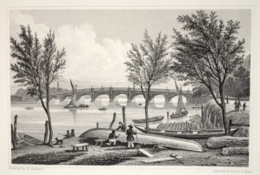 Vauxhall Bridge vanaf Millbank, uit 