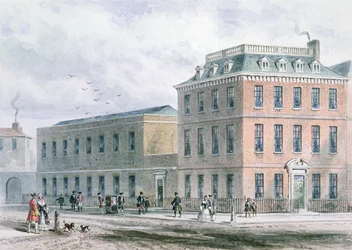 Uitzicht op Soho Square en Carlisle House