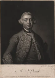 Mr. Beard, gegraveerd door James McArdell, 1764