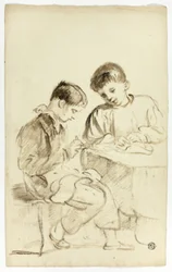 Twee schooljongens