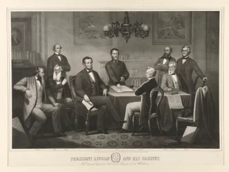 President Lincoln en zijn Kabinet