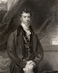 Henry Peter Brougham, 1e Baron Brougham en Vaux, gegraveerd door H. Robinson, uit 