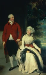 Portret van John Julius Angerstein (1735-1823) en zijn tweede vrouw Eliza (1748/9-1800), c.1792