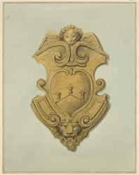 Wapen van Newton boven poort van Barr