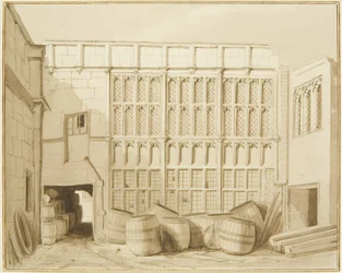 Achterzijde van 