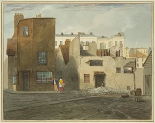 Achterkant van het ziekenhuis, met Whitson Street
