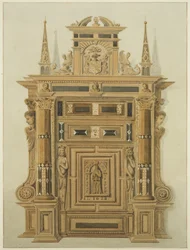 Deur in Langton Mansion, aan de achterkant