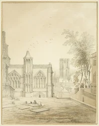 Oostkant van St Mary Redcliffe, met Temple Church