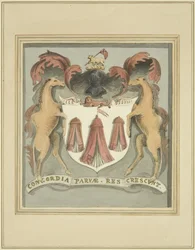 Wapenschild van de kleermakers op de Merchant Taylors