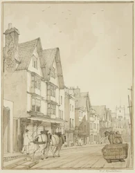 Temple Street, kijkend naar het noorden