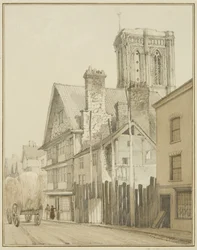 Temple Street, met de toren van Temple Church