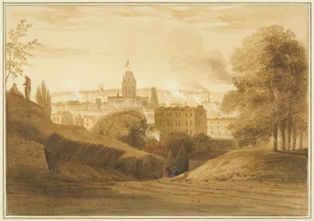 Uitzicht vanaf Bath Road, nabij de Wells, Totterdown