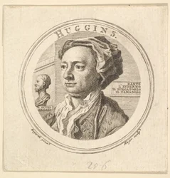 Portret van William Huggins, vertaler van Ariosto, 1760