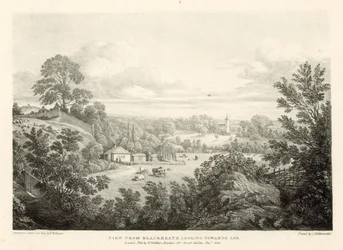 Uitzicht vanaf Blackheath richting Lee, Londen