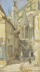 De Mariakapel en apsis van de kathedraal van Bourges, 1899