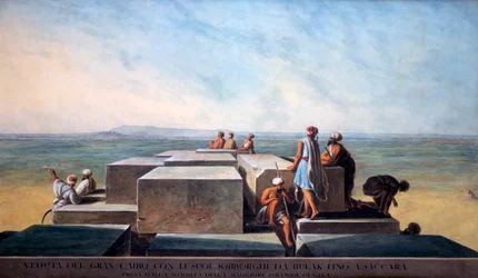 Top van de Eerste Piramide van Gizeh, 1794
