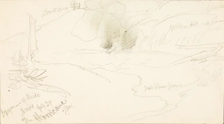 Geiser in Hillside, Norris, de orkaan